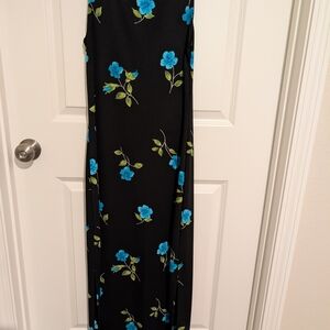 Floral Black Maxi Dress